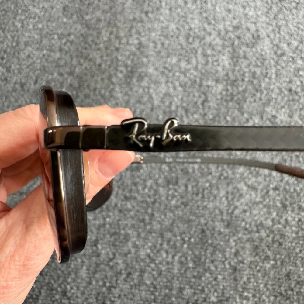 Ray-Ban RB8302 014 Carbon Fiber Aviator Sunglasses Frames Brown 58-15 Italy